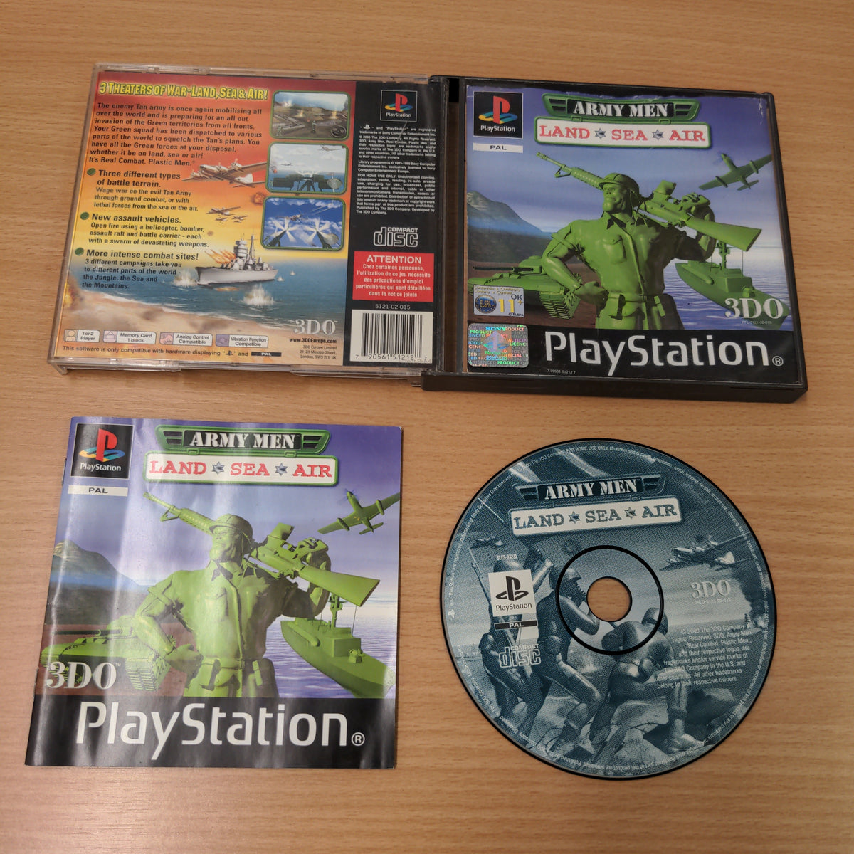 Army Men Land, Sea, Air Sony PS1 game – retro game store uk - 8BitBeyond.com