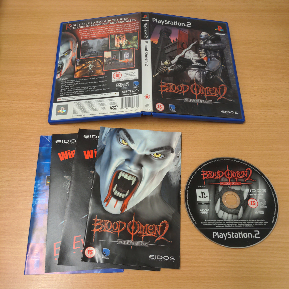 Blood Omen 2 The Legacy of Kain Series Sony PS2 game retro