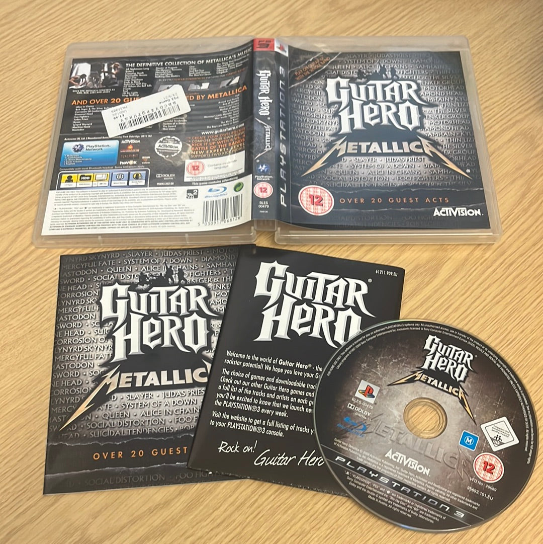 Guitar Hero: Metallica PS3 Game – retro game store uk - 8BitBeyond.com