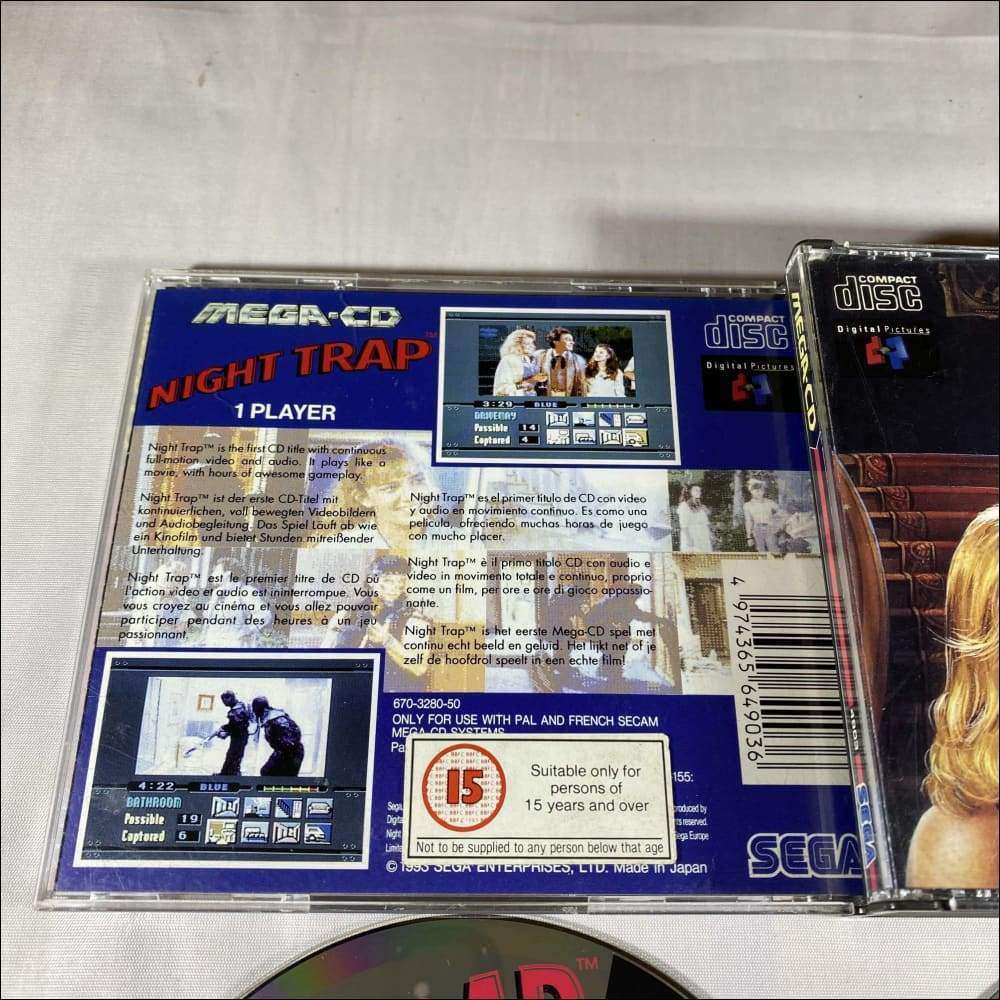 Night trap Sega mega cd game complete 34.99 8BitBeyond – retro