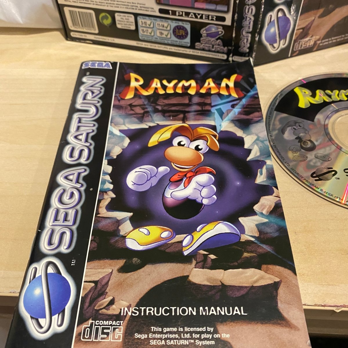 Rayman Sega saturn game complete