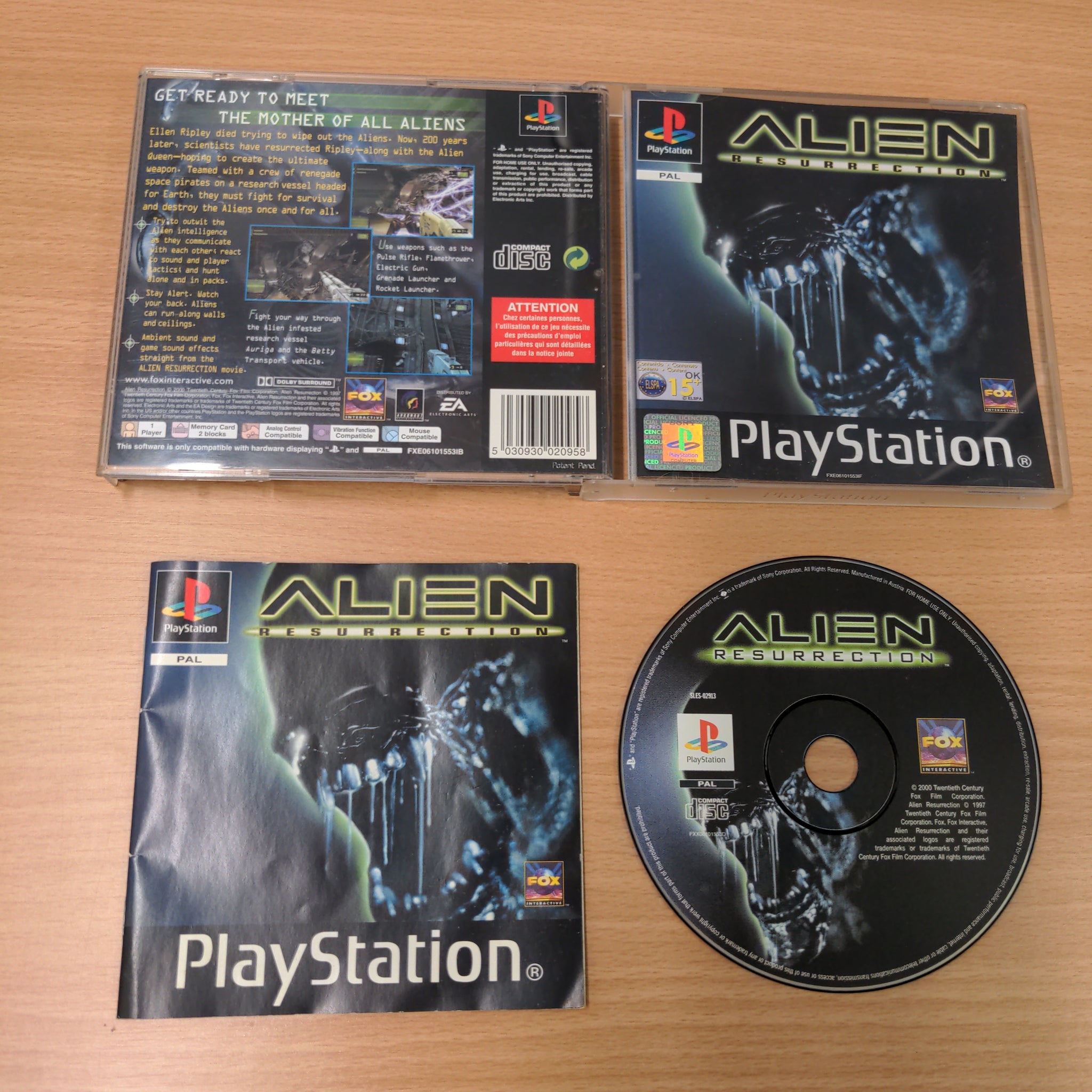 Alien Resurrection Sony PS1 game – retro game store uk - 8BitBeyond.com