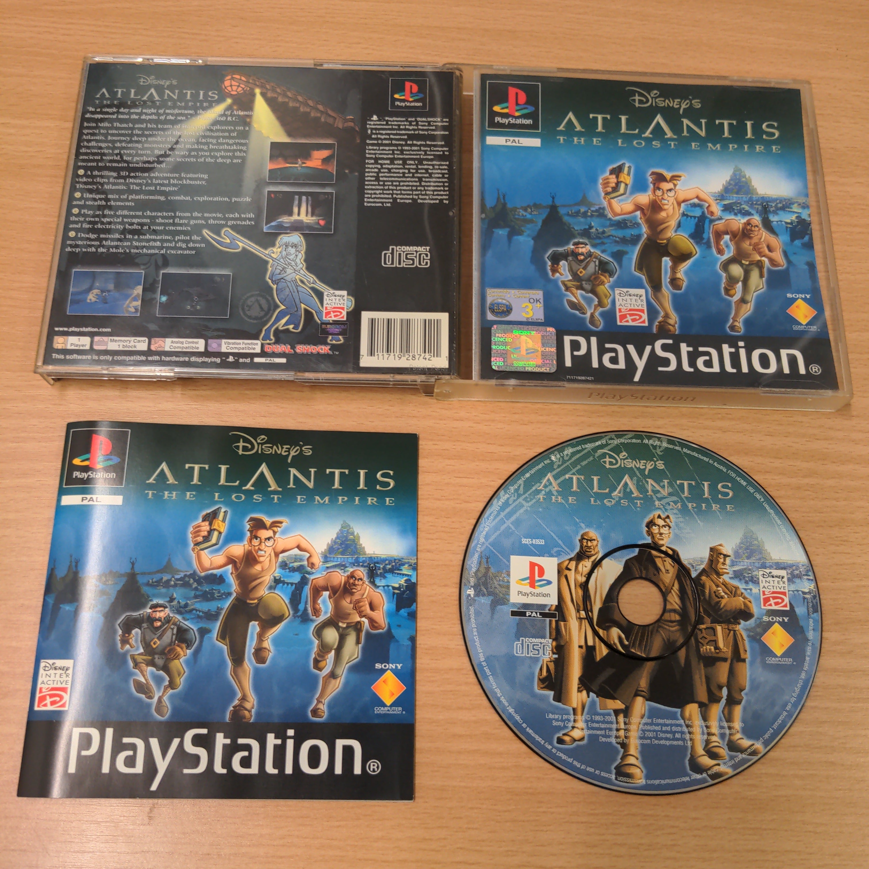 Atlantis The Lost Empire Sony PS1 game – retro game store uk -  8BitBeyond.com