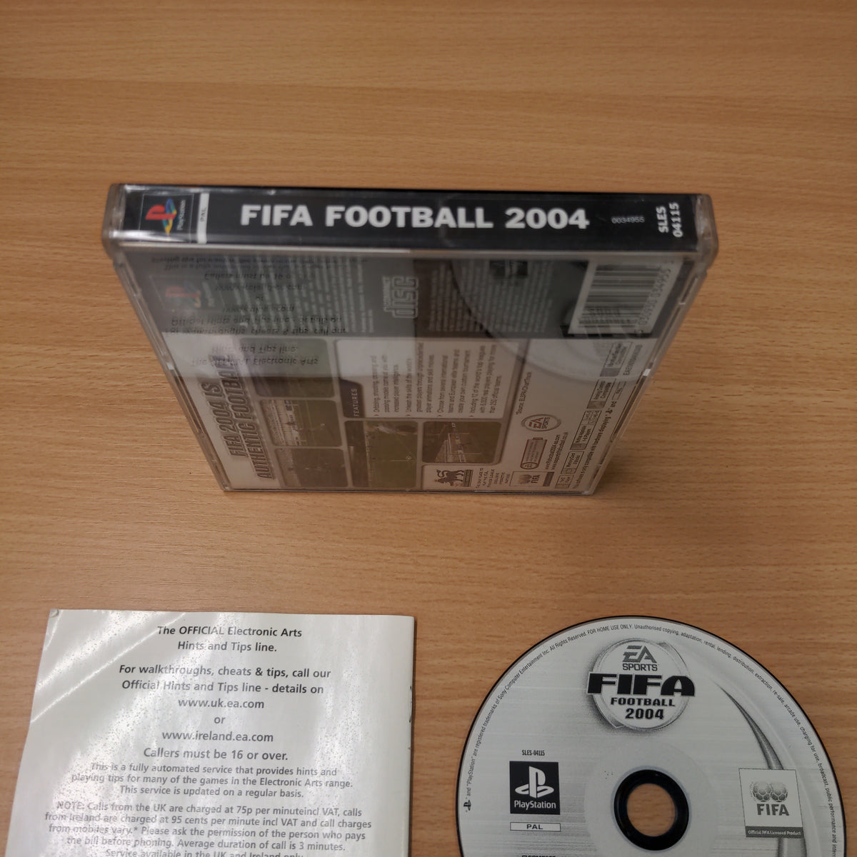 FIFA Football 2004 Sony PS1 game – retro game store uk - 8BitBeyond.com