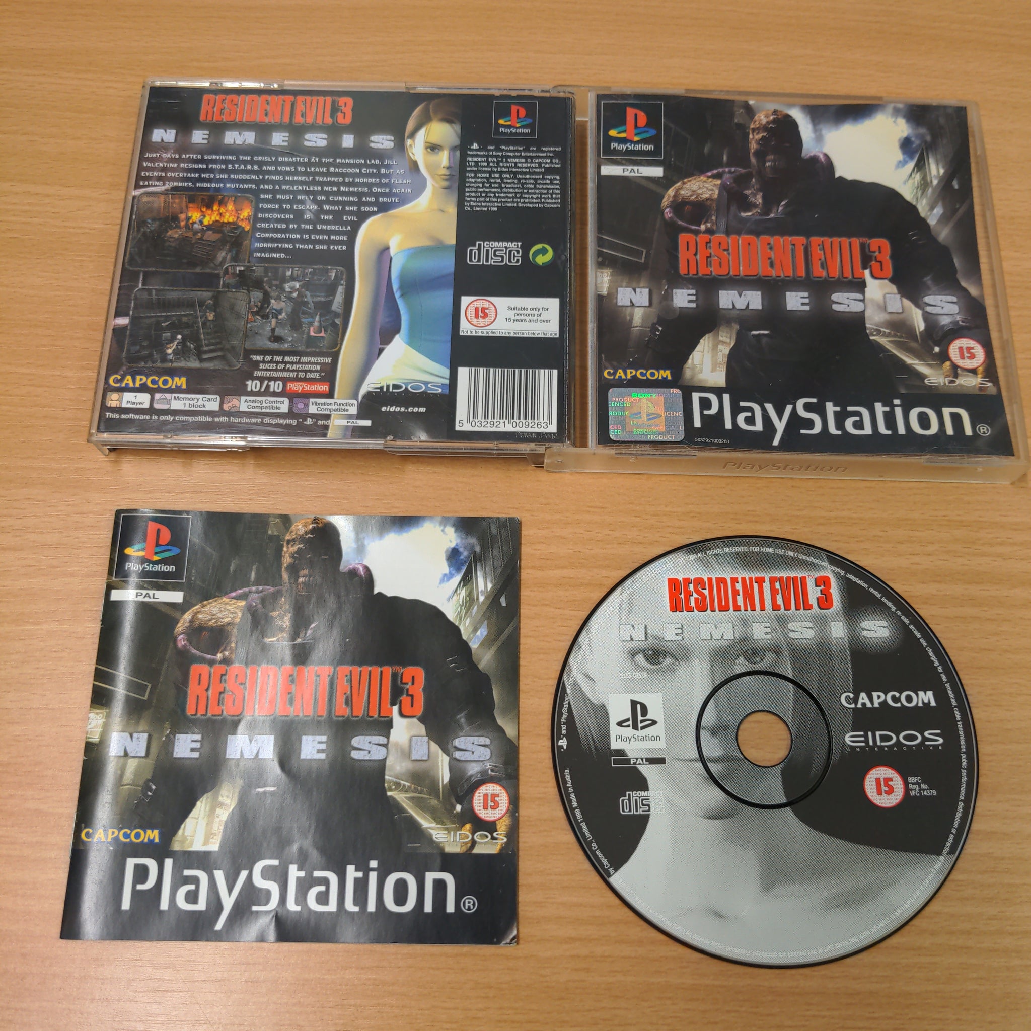 Resident Evil 3 Nemesis Sony PS1 game – retro game store uk - 8BitBeyond.com