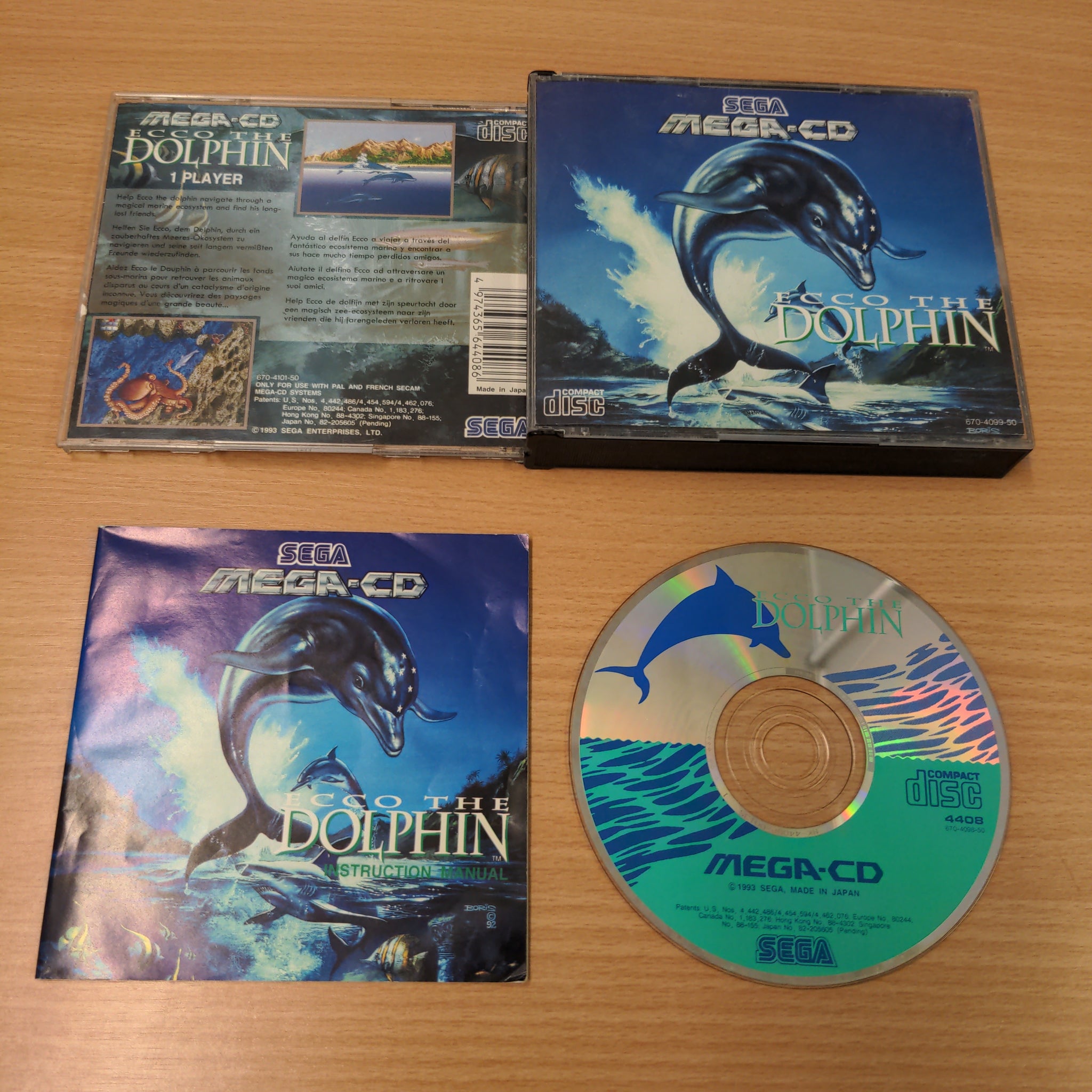 Ecco The Dolphin Sega Mega CD game