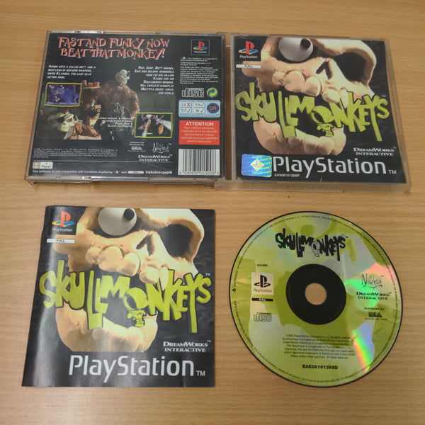 Shops Skullmonkeys For Playstation 1 - Game, Case, Manuel