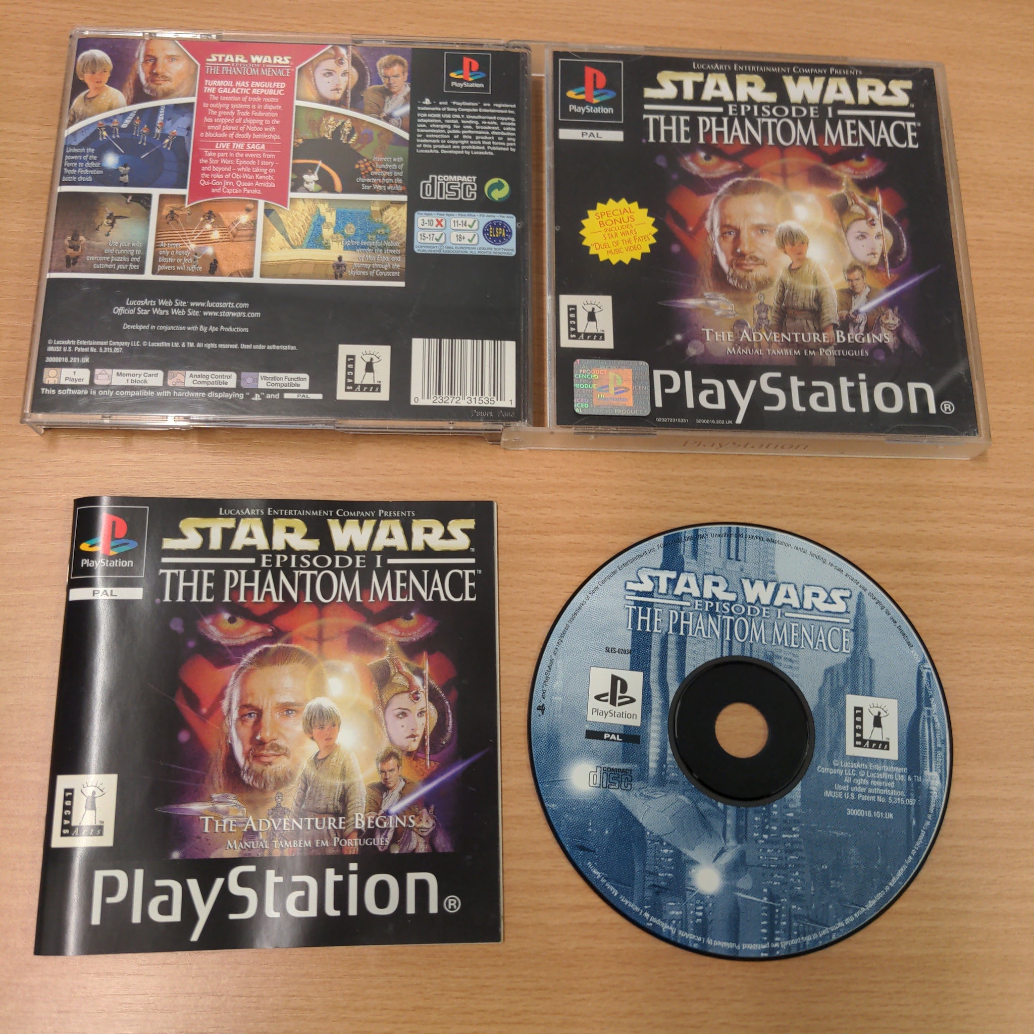 Star Wars Episode I The Phantom Menace Sony PS1 game – retro game store uk  - 8BitBeyond.com