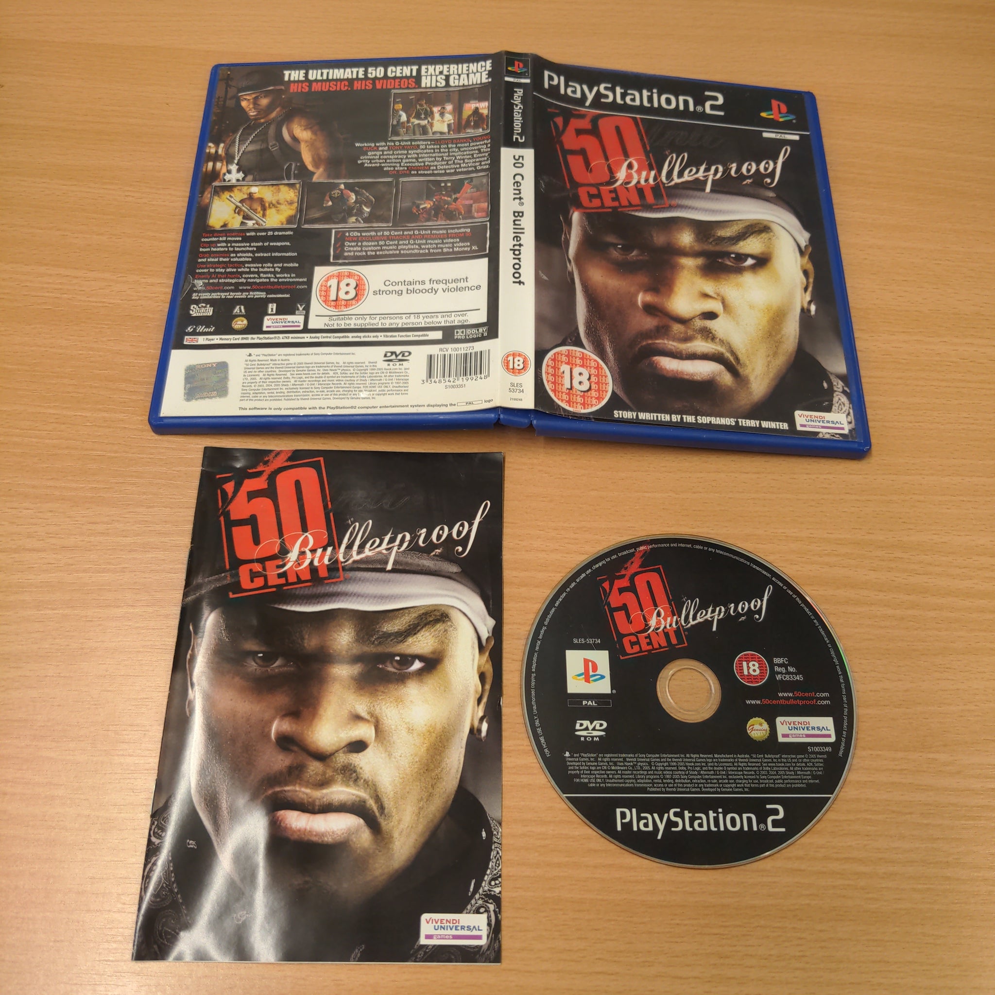 50 Cent: Bulletproof Sony PS2 game – retro game store uk 