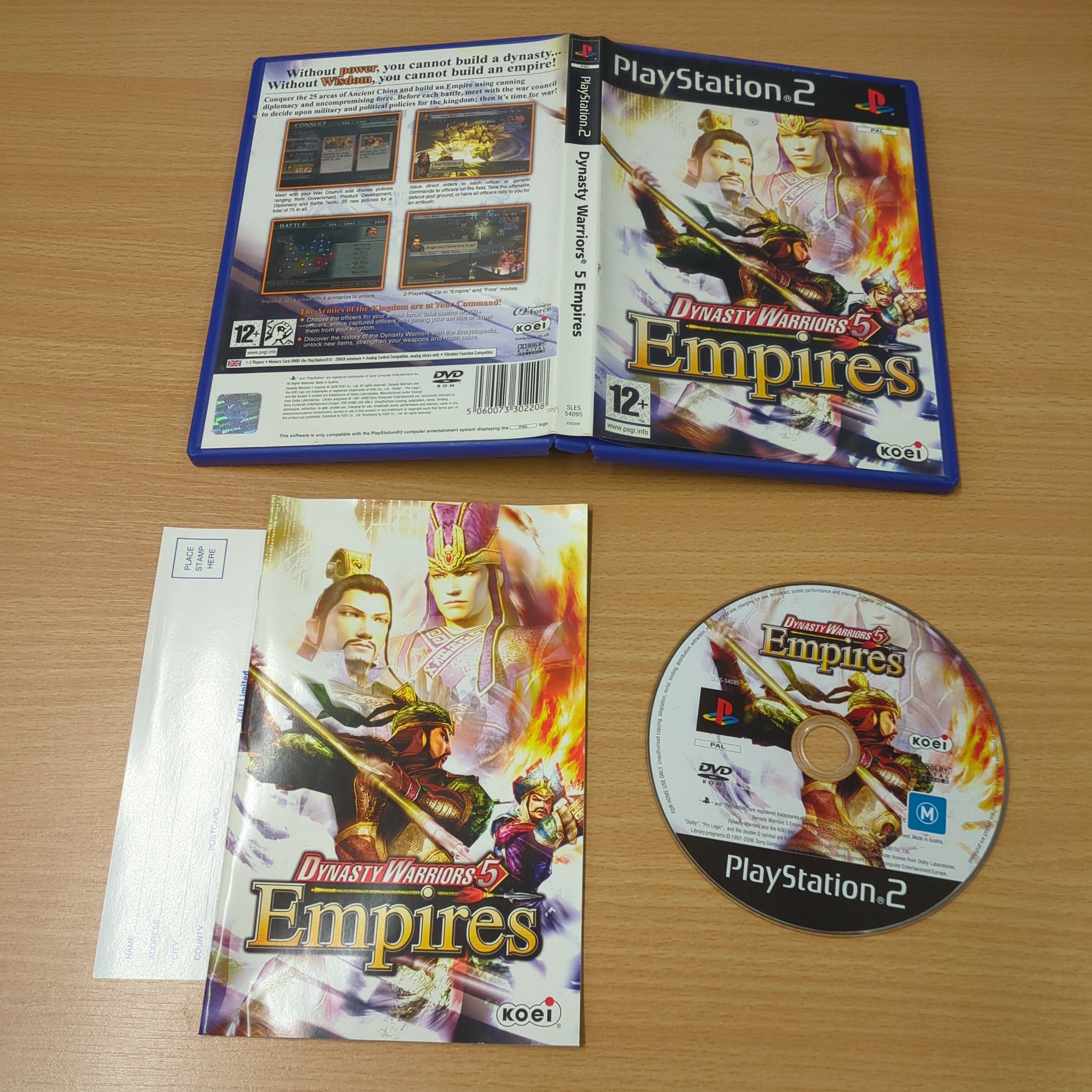 Dynasty Warriors 5 Empires Sony PS2 game – retro game store uk -  8BitBeyond.com