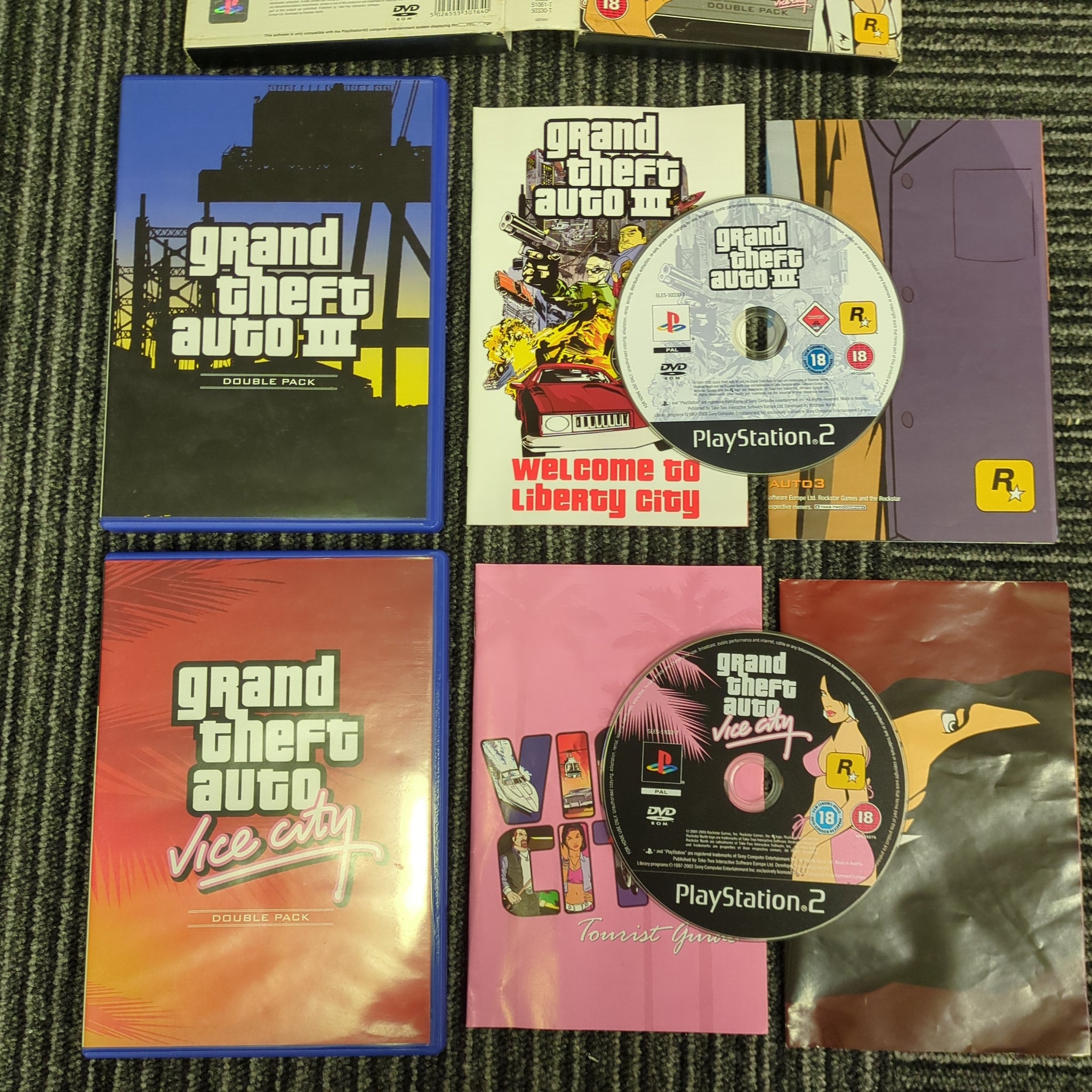 Playstation 2 Grand Theft Auto Double Pack GTA 3 Game NEW SEALED!! PS2