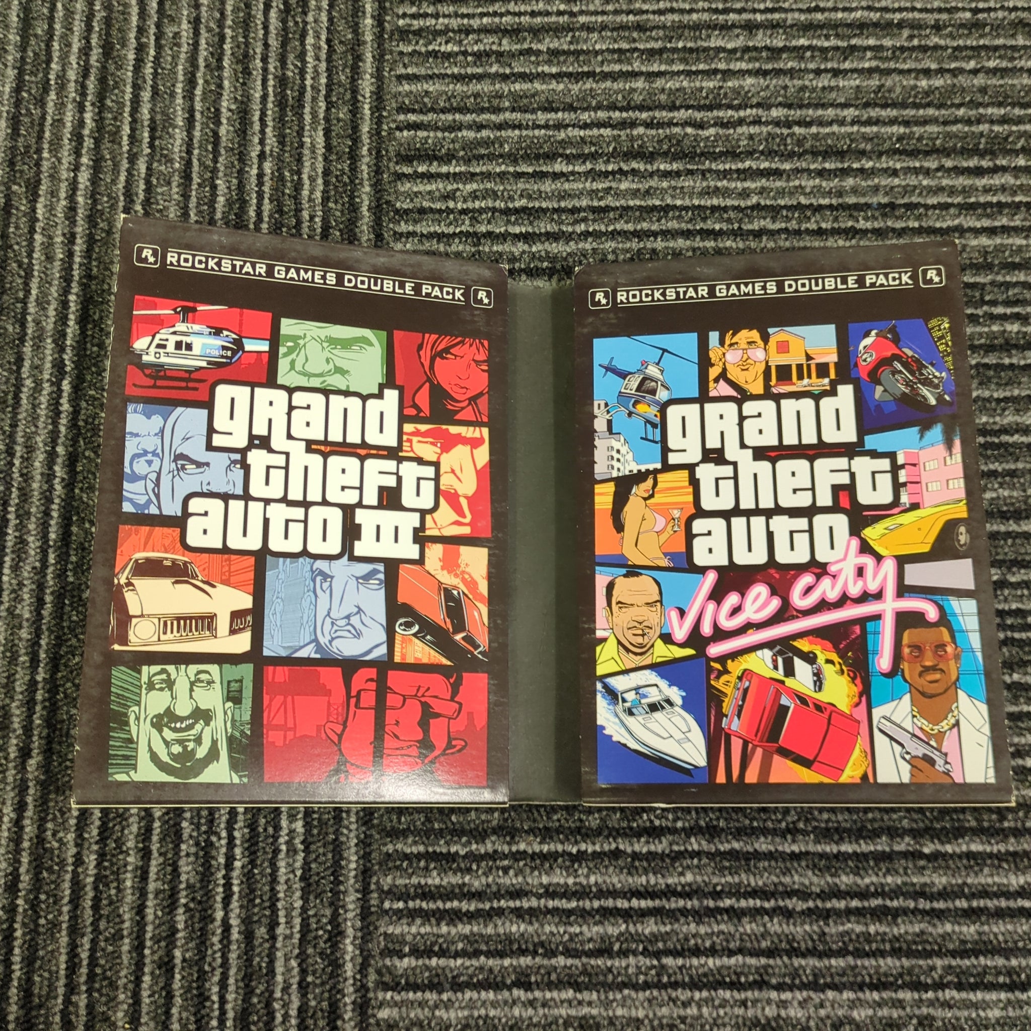 Grand Theft Auto 3 GTA & Vice City Double Pack - PlayStation 2 PS2 - Tested