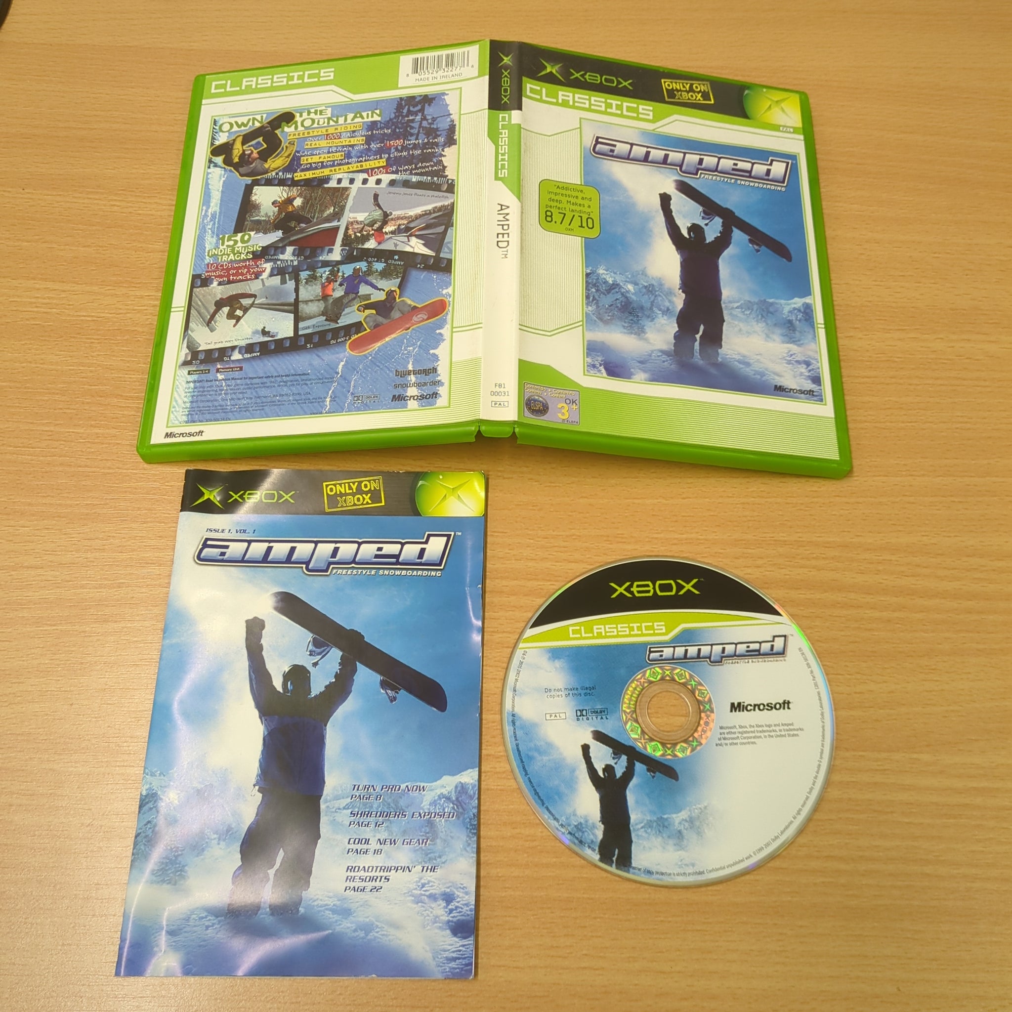 Amped Snowboarding for Xbox outlet Original