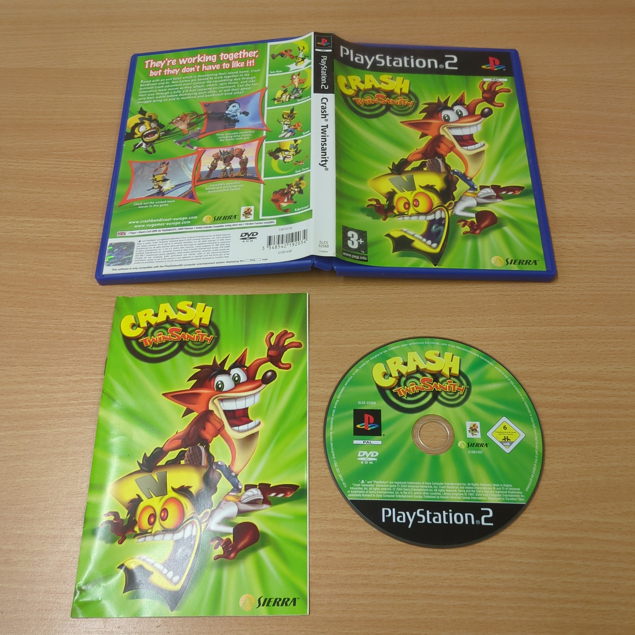 Crash Twinsanity Sony PS2 game – retro game store uk - 8BitBeyond.com