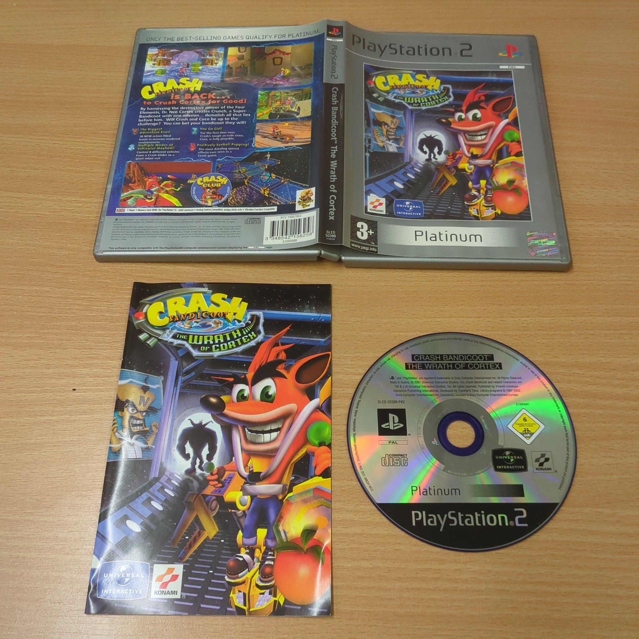 Crash Bandicoot The Wrath of Cortex Platinum Sony PS2 game – retro game  store uk - 8BitBeyond.com