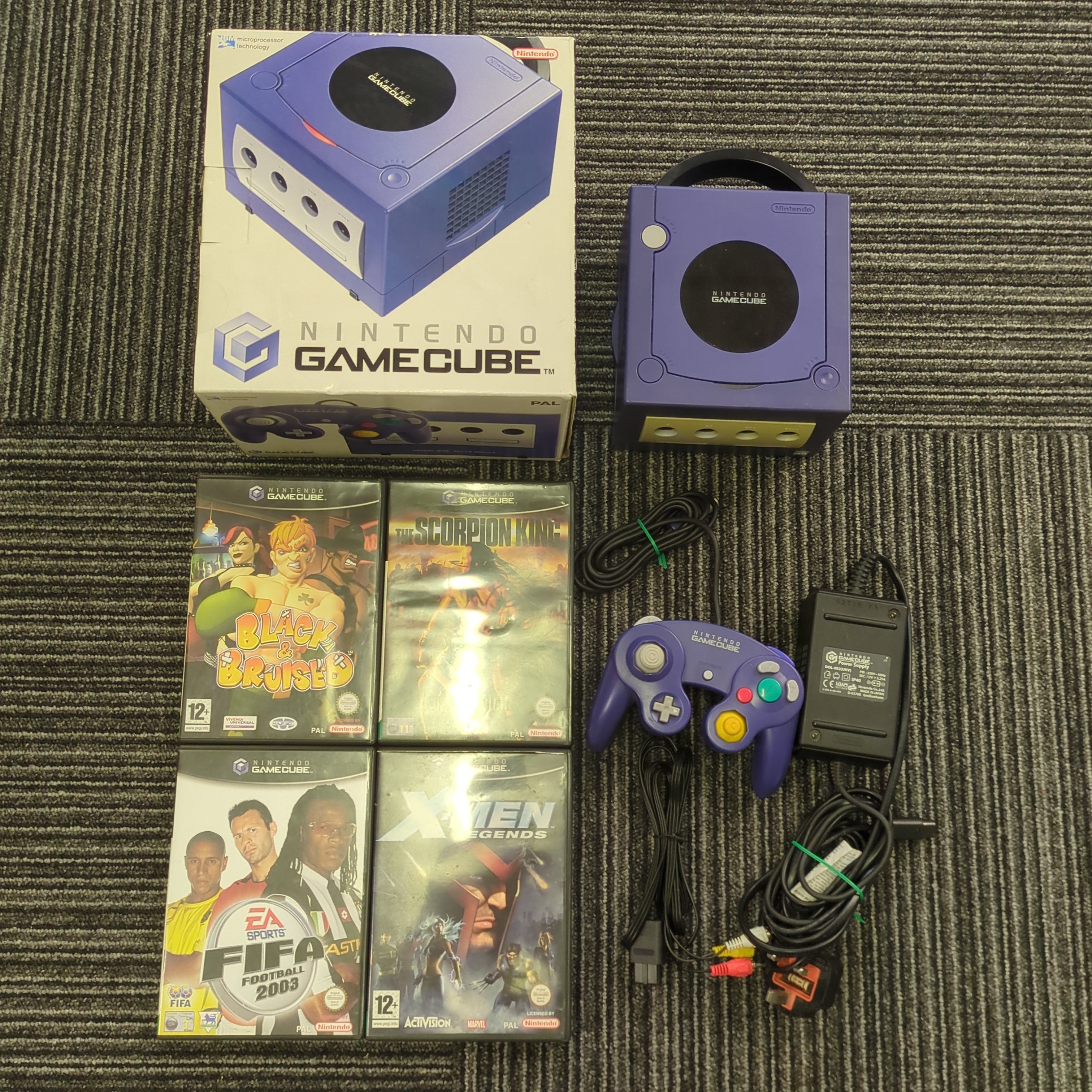 Popular Nintendo Gamecube indigo with box