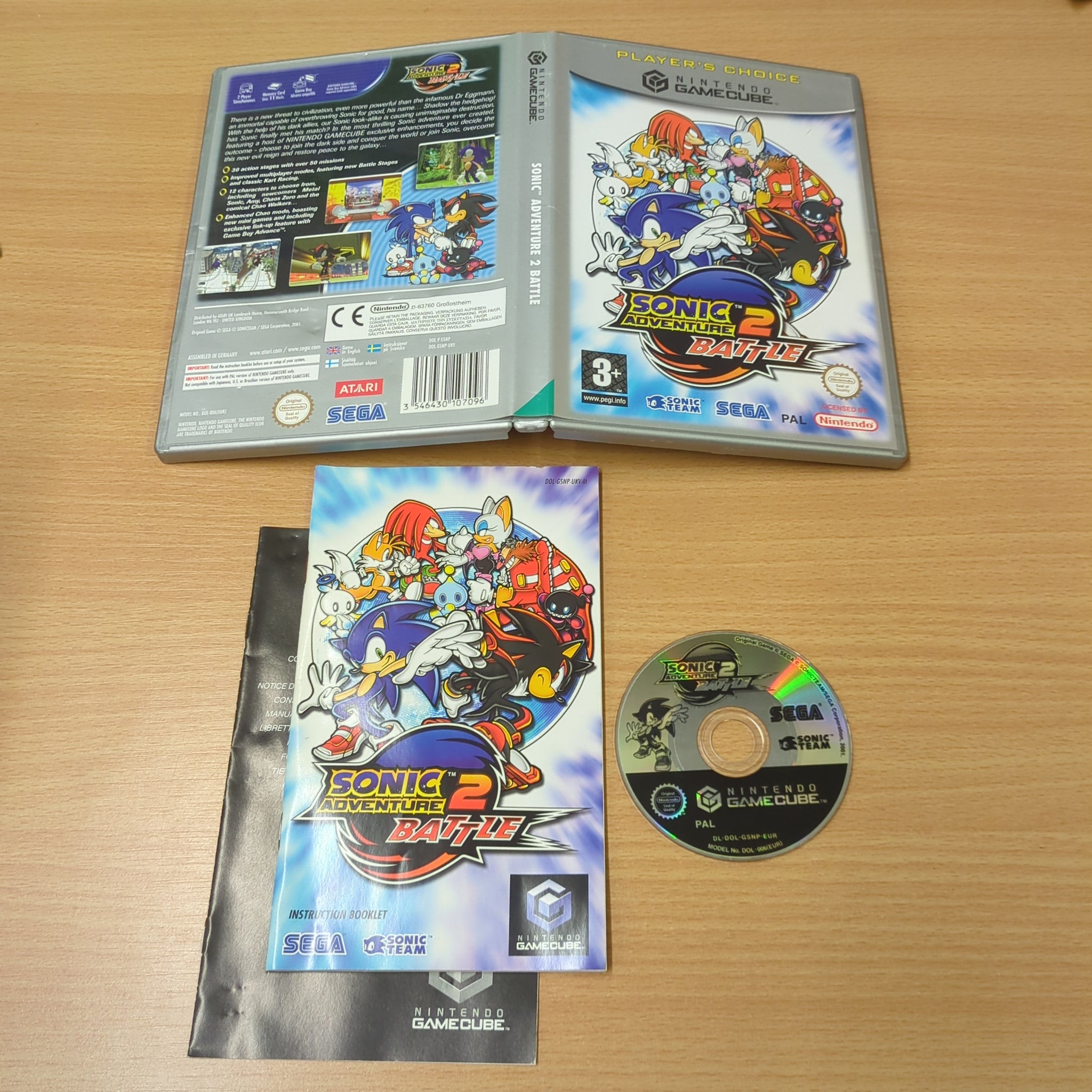 Sonic Adventure 2 Battle Player's Choice for Nintendo outlet GameCube