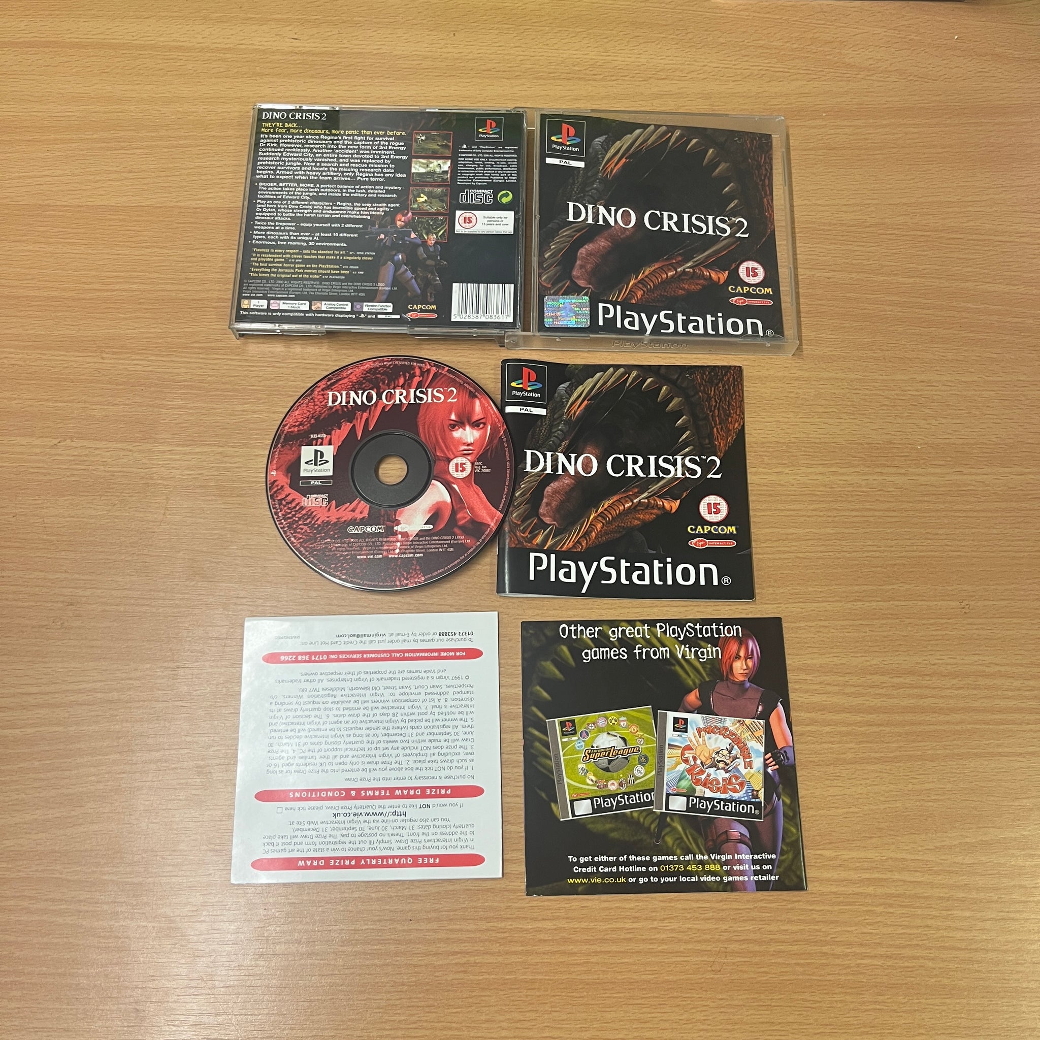 Dino crisis 2 ps1 game complete – retro game store uk - 8BitBeyond.com