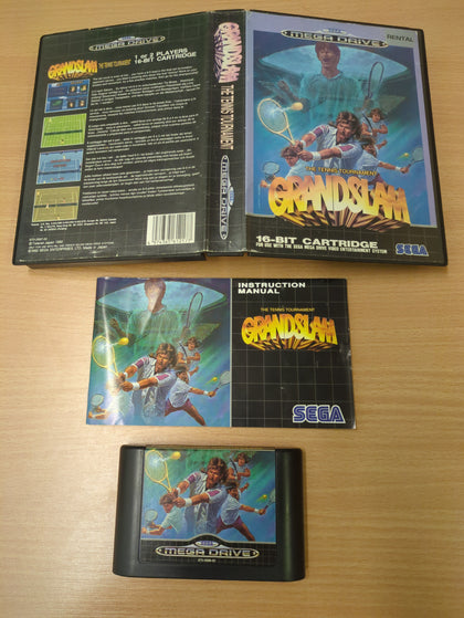 Grandslam: The Tennis Tournament Sega Mega Drive game complete