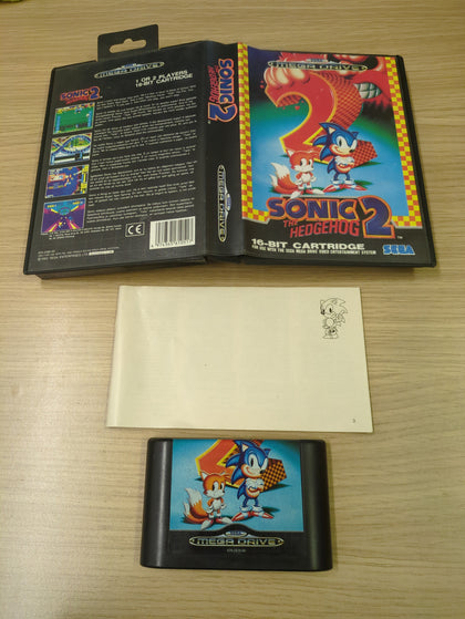 Sonic The Hedgehog 2 Sega Mega Drive game complete