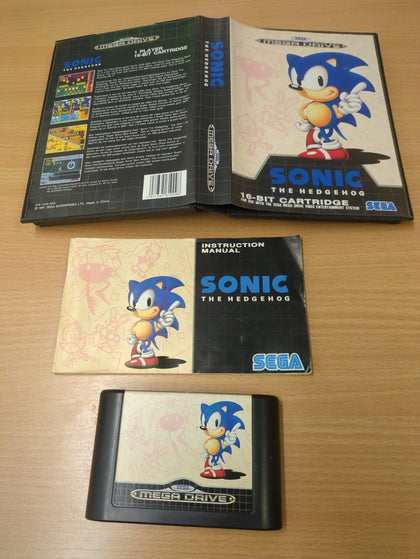 Sonic The Hedgehog Sega Mega Drive game complete