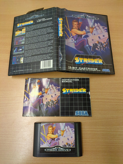Strider Sega Mega Drive game complete