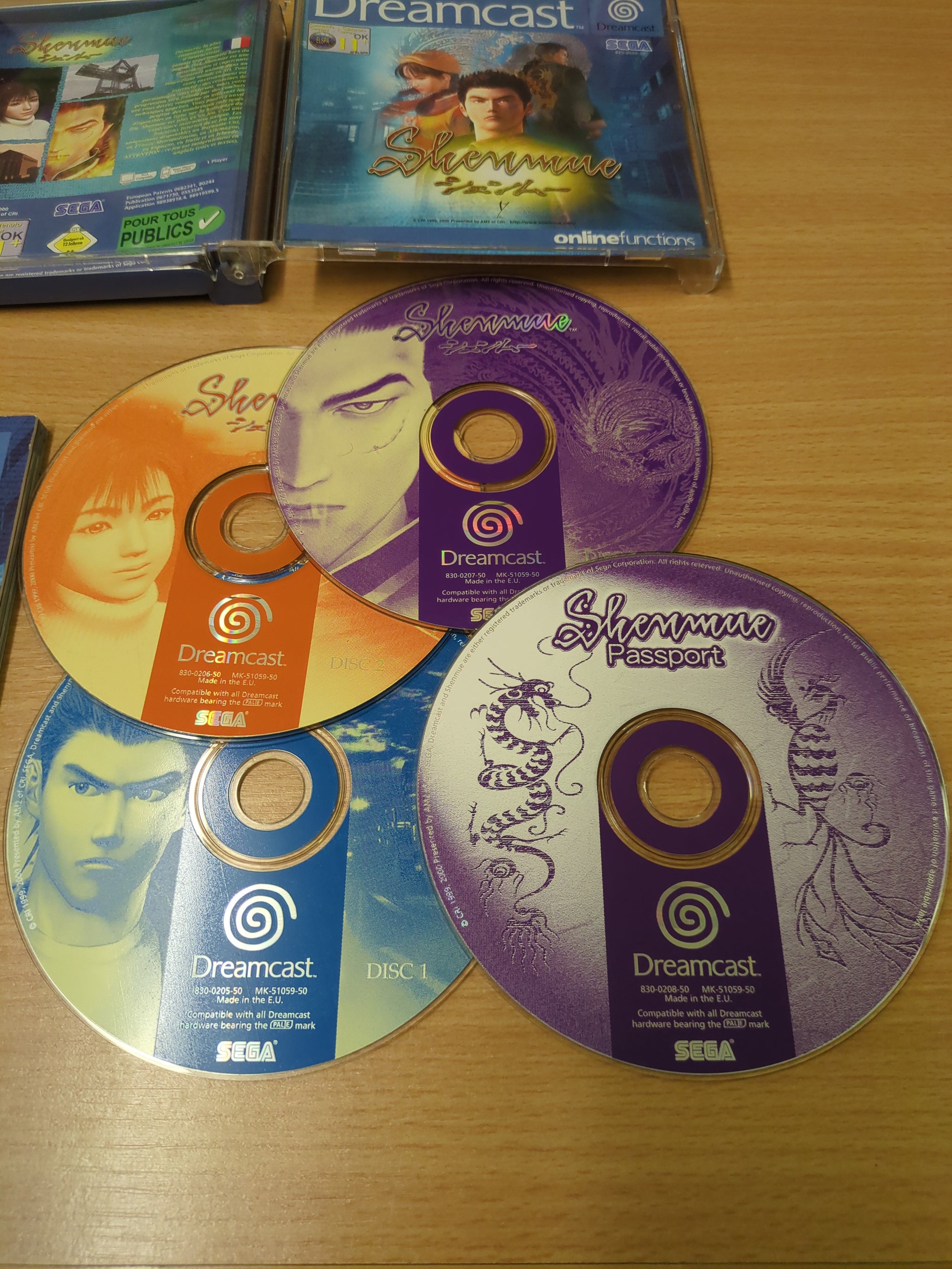 Buy Shenmue (Dreamcast, 2000) All 4 Discs Passport No Manual