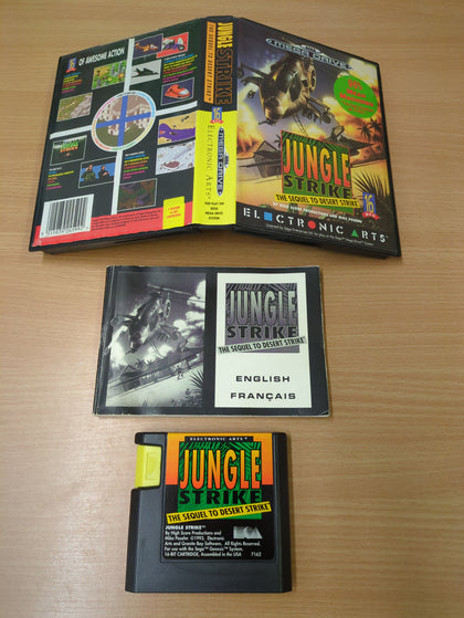 Jungle Strike: The Sequel to Desert Strike Sega Mega Drive game complete