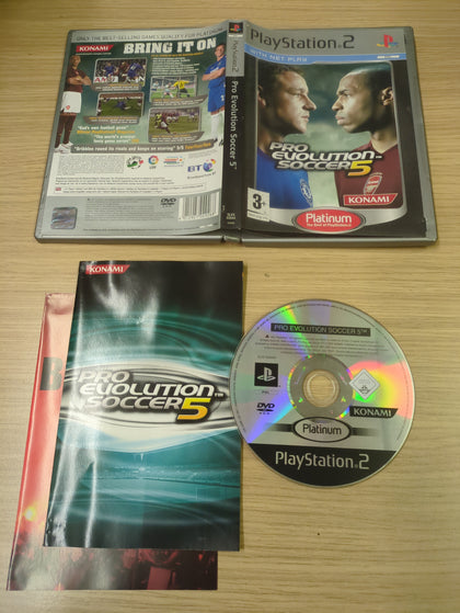 Pro Evolution Soccer 5 Platinum Sony PS2 game