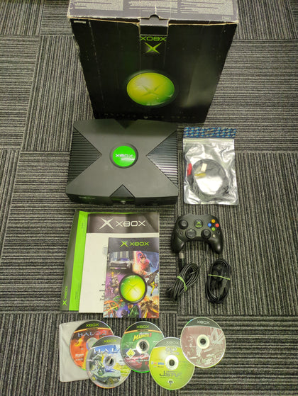 Original Xbox Console Black OG Boxed Bundle