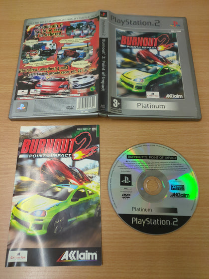 Burnout 2: Point of Impact Platinum Sony PS2 game