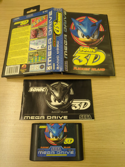 Sonic 3D Flickes' Island Sega Mega Drive game complete