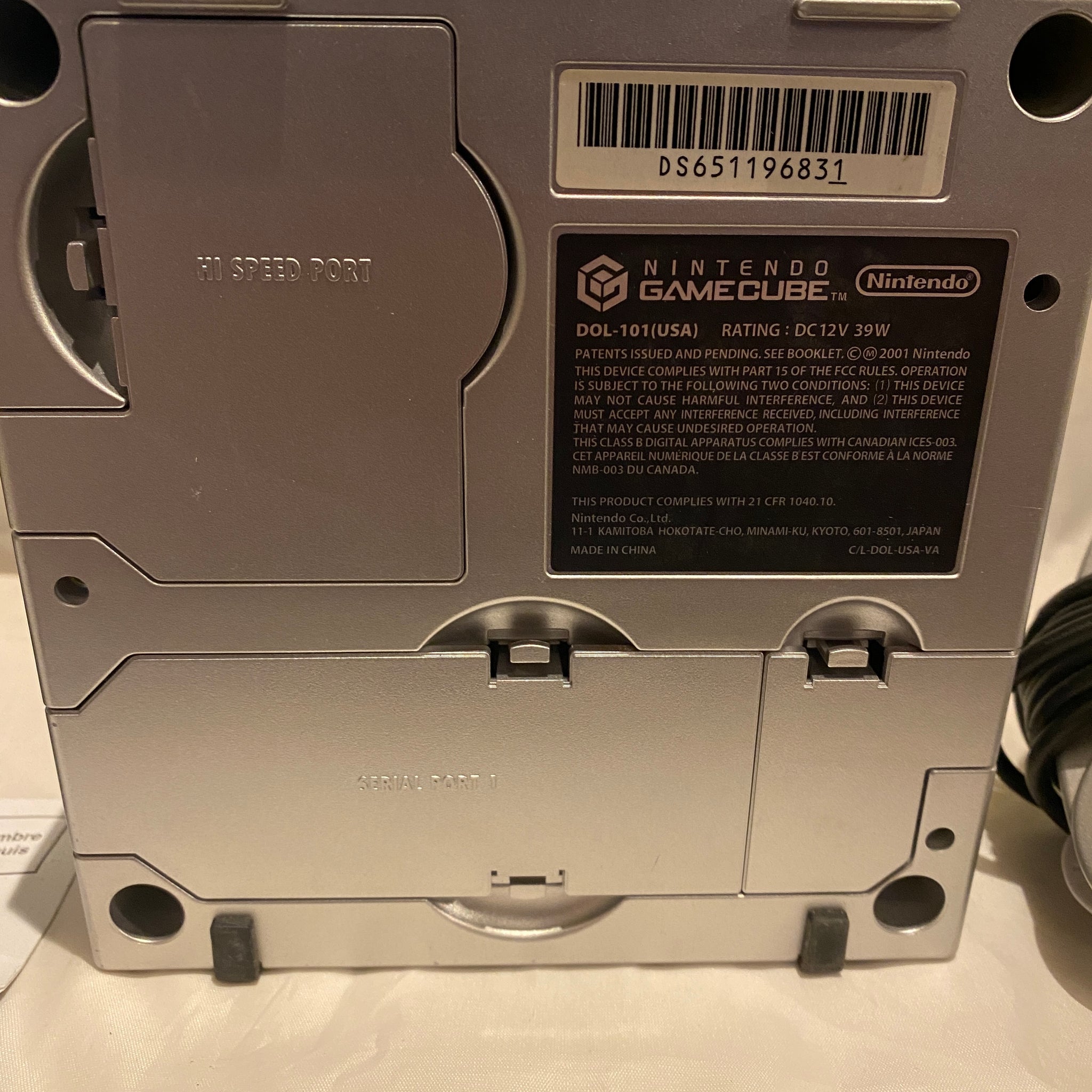 Nintendo GameCube Platinum Silver Console Only DOL-101 on sale USA