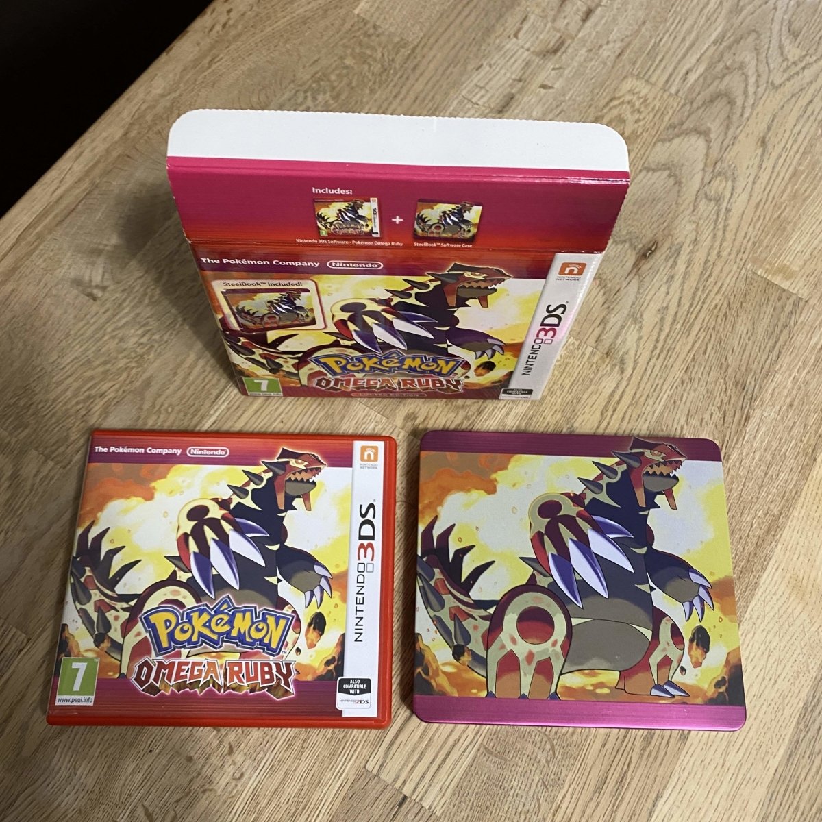 Pokemon omega Ruby steel book big box retro game store uk